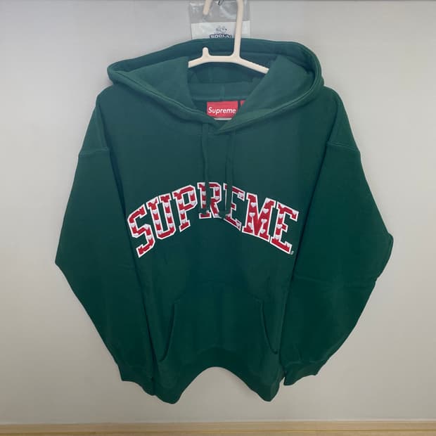 [ M ] 슈프림 하트 아크 로고 후드