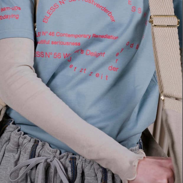 Bless multicollection T shirts sky blue 