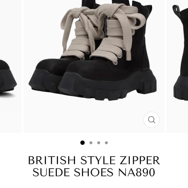 BRITISH STYLE ZIPPER SUEDE SHOES (270)