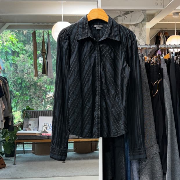 아르마니 익스체인지 스트라이프 셔츠