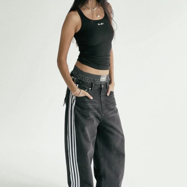 BADBLOOD BILLY TRACK JEANS BAGGY FIT BLA