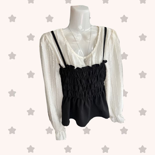 뷔스티에 블라우스