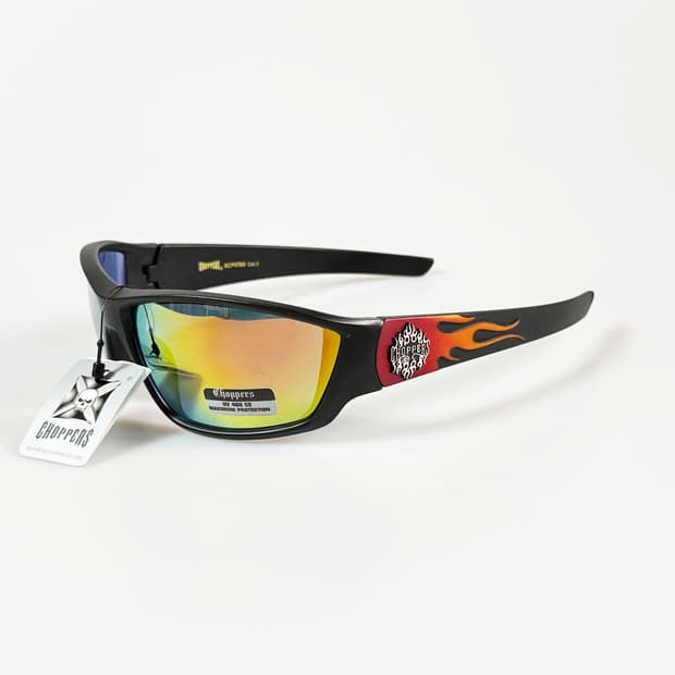 CHOPPERS 맷블랙 랩어라운드 스포티 바이커 빈티지 선글라스