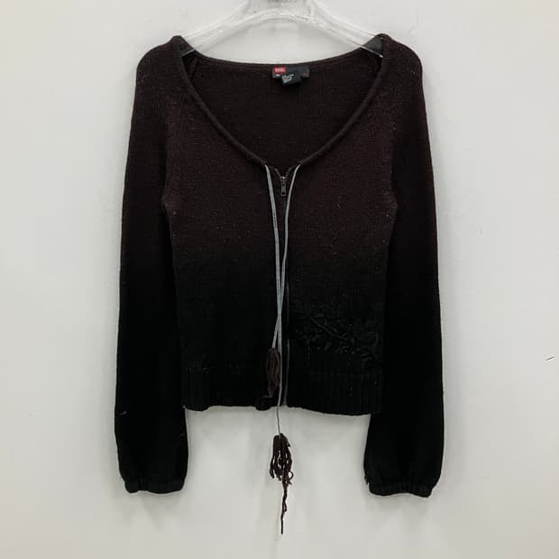 디젤 그라데이션 니트 집업 가디건 M