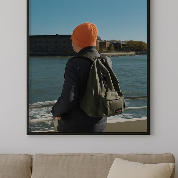 (PUL) - Ferry View Frame Poster 액자 포함