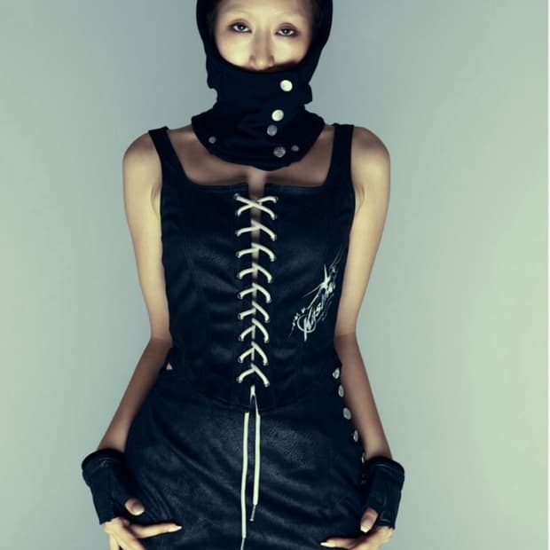 Kashiko 스웨이드 셋업 브라운