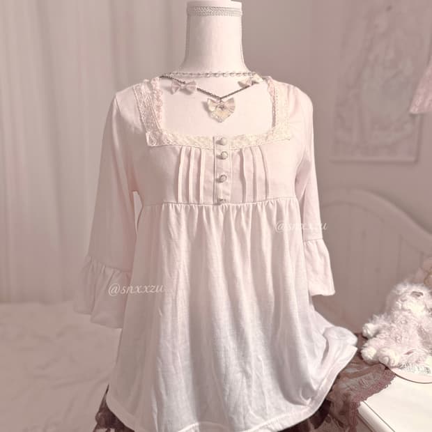 핀터깔 베이비돌 베이비 핑크 탑 히메카지 라떼갸루 y2k빈티지 리즈리사