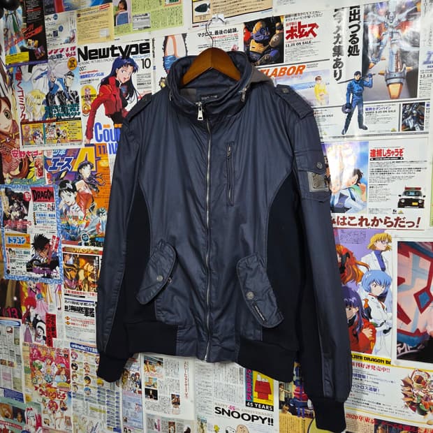 돌체앤가바나 빈티지 네이비 락시크 자켓