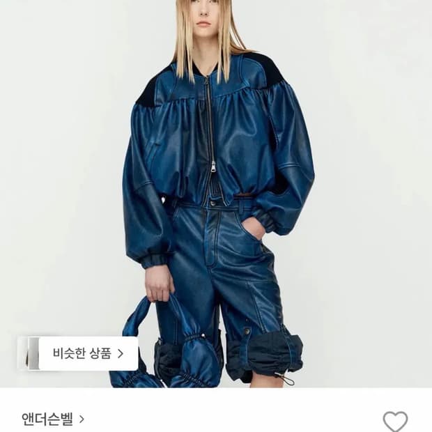 앤더슨벨 셔링 폭스 봄버 자켓