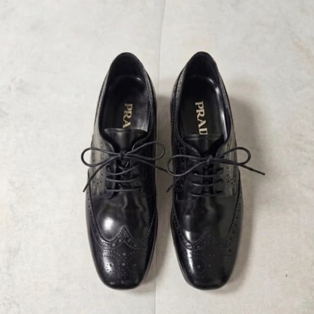 프라다 윙팁 구두 로퍼 더비슈즈 255
