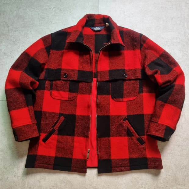 80s 울리치 헌팅자켓 hunter club patched L sz