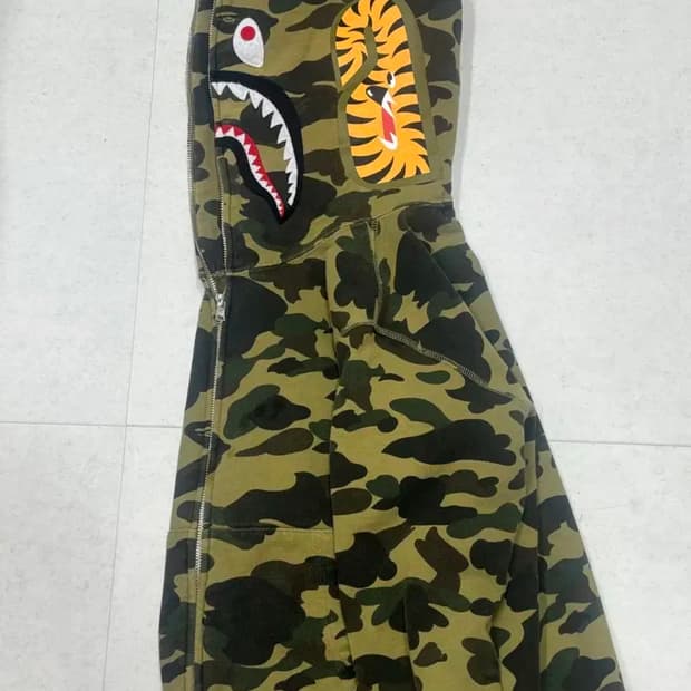 베이프 녹계 샤크후드 s