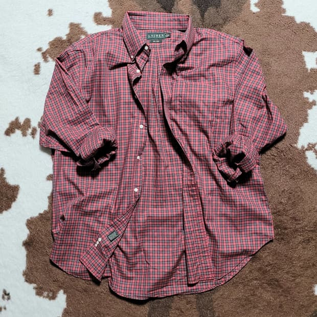 폴로 랄프로렌 남성용 체크 남방(XL)