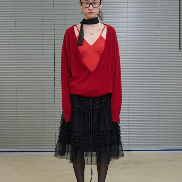 피키소사이어티 프릴 스커트 