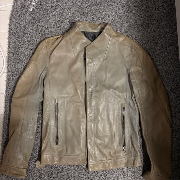 생로랑맛 솔리드옴므 양가죽자켓 100