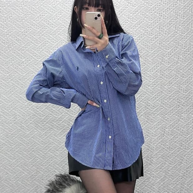 폴로 랄프로렌 모던 캐주얼 커스텀핏 드레스 셔츠 100 C10065