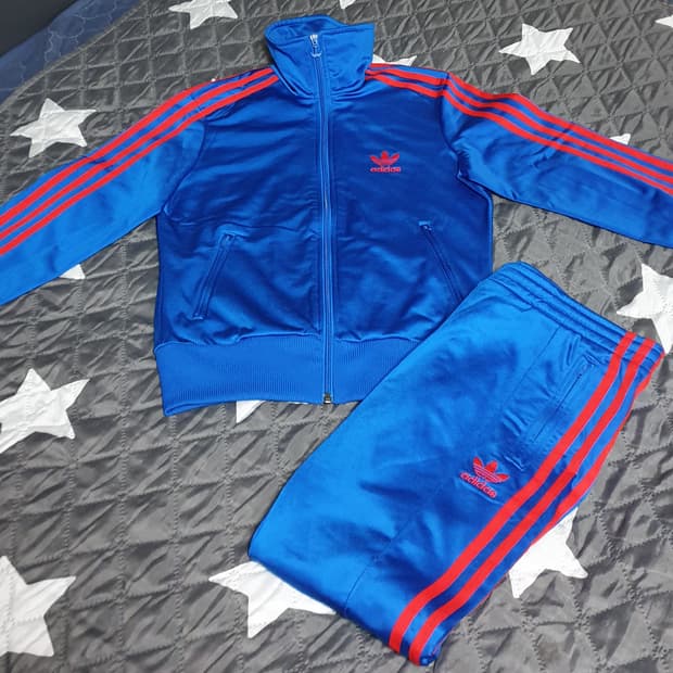 아디다스 빈티지 파이어버드 트랙 셋업 로얄블루 (S)