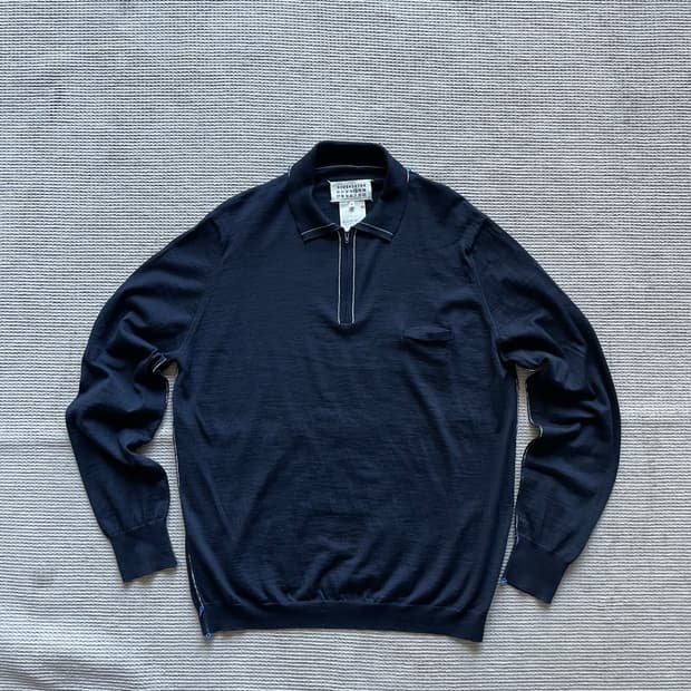 메종 마르지엘라 집업 폴로 니트