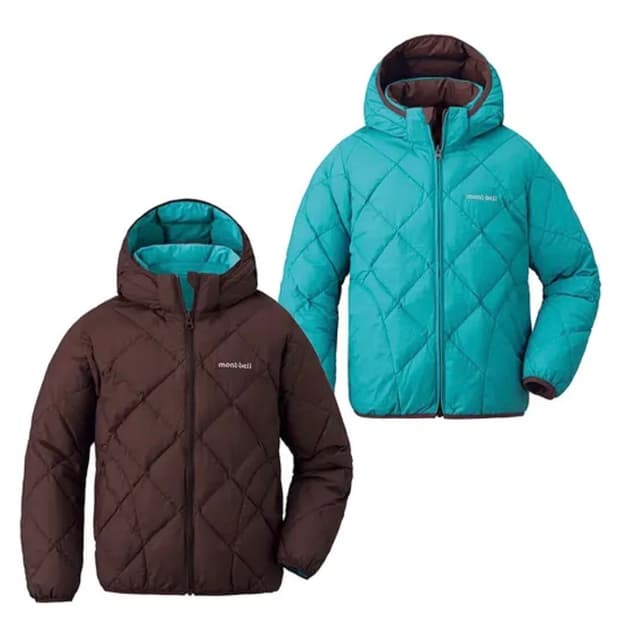 몽벨 리버시블 경량 패딩 키즈 140 새상품