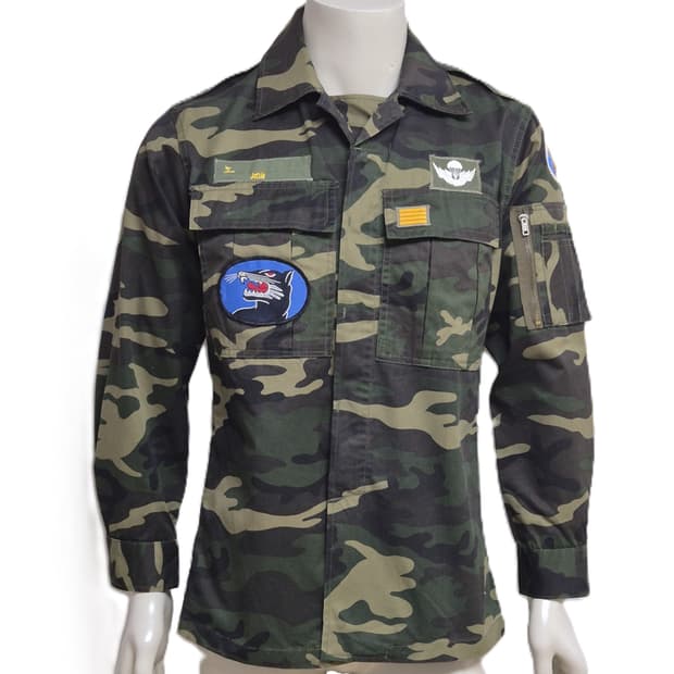 육군 구형 13공수특전여단 병장 후기형 독사복 전투복 상의 자켓 (M)