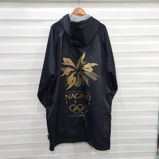 90s 미즈노 나가노1998 투웨이집업 후드자켓- 프리사이즈