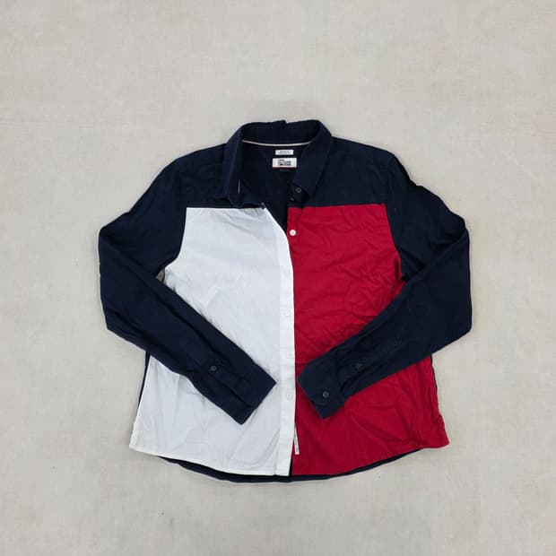 [S/P] 타미힐피거 배색 셔츠 남방 0210J