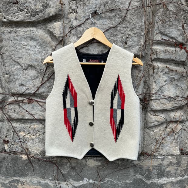 센티넬라 나바호 네이티브 패턴 웨스턴 오르테가 치마요 베스트 조끼