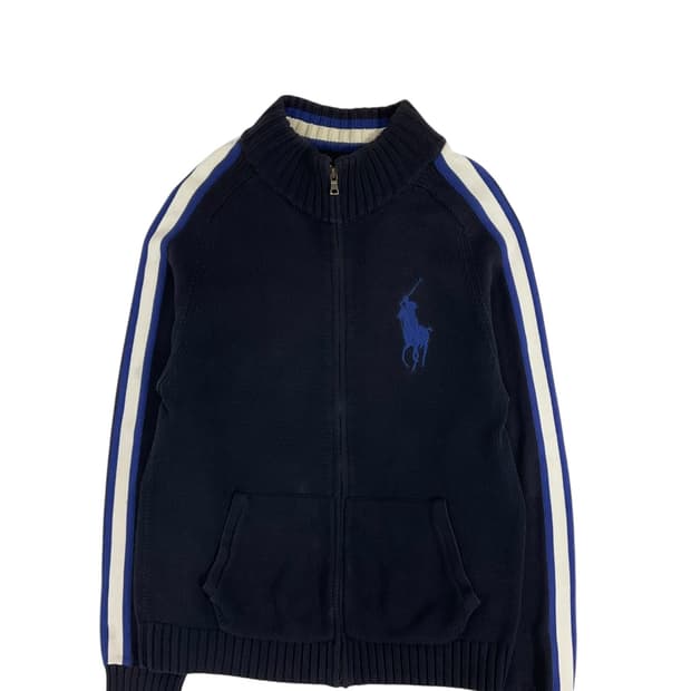 폴로 니트 집업