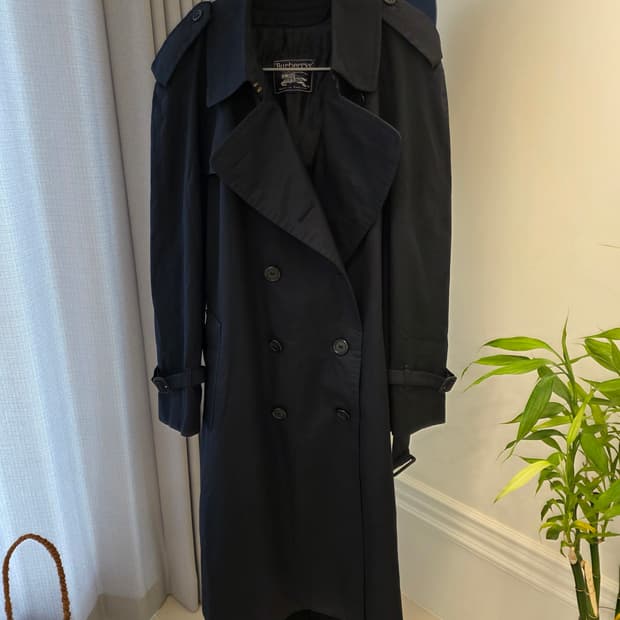버버리 네이비 빈티지 트렌치코트 BURBERRY Navy Vintage