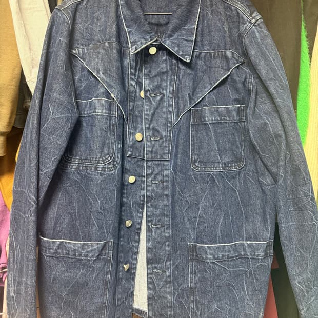 나마체코 칼범 데님 자켓 m