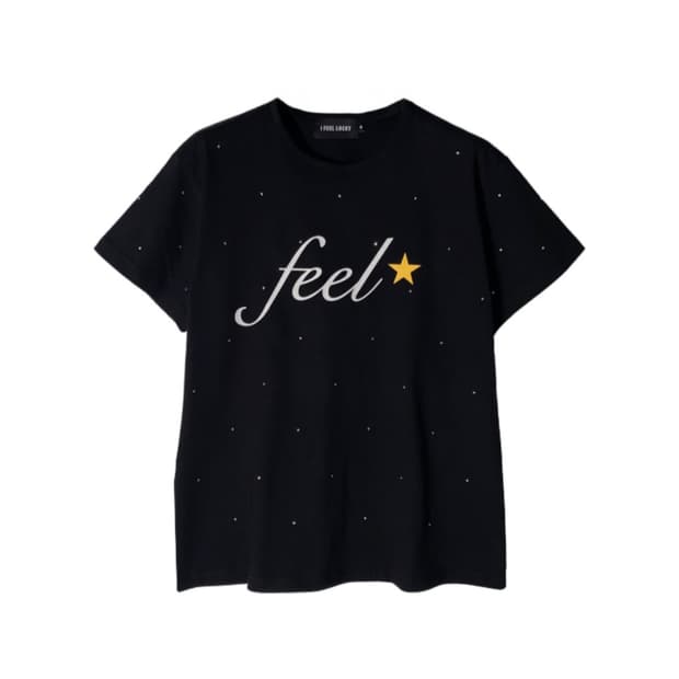 Feel twinkle tshirt black