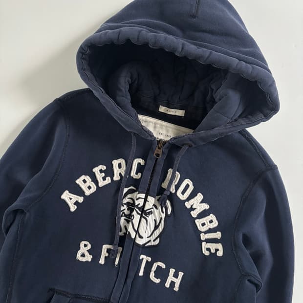 Abercrombie 아베크롬비 네이비컬러 후드집업