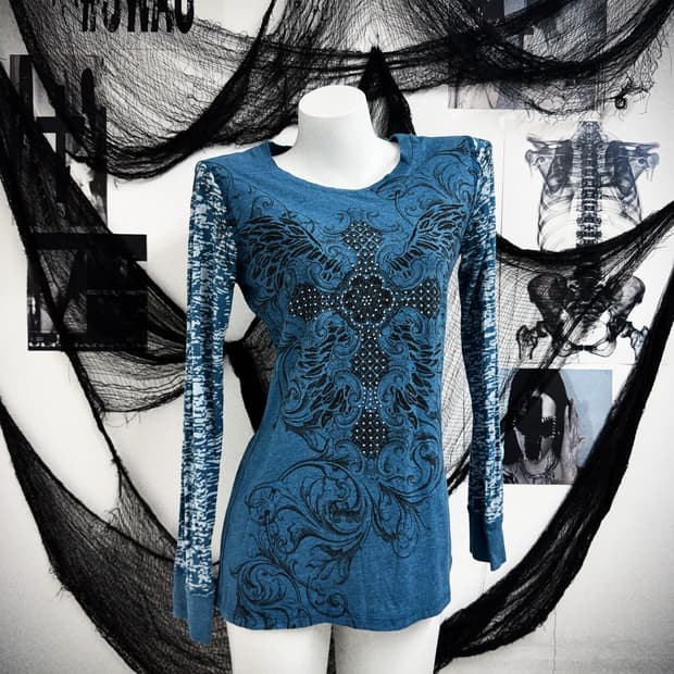 00s cubic printing longsleeve