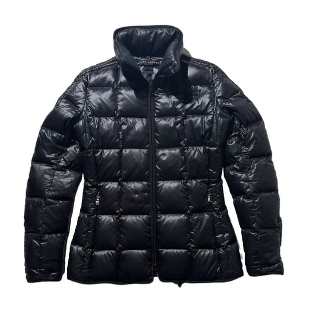 랄프로렌 블랙라벨 구스다운 셔링 숏패딩