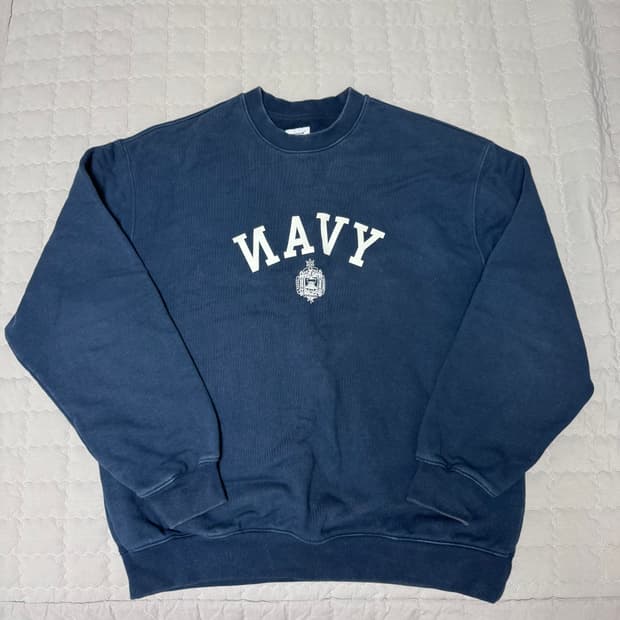 에스피오나지 헤비웨이트 네이비 맨투맨 XL