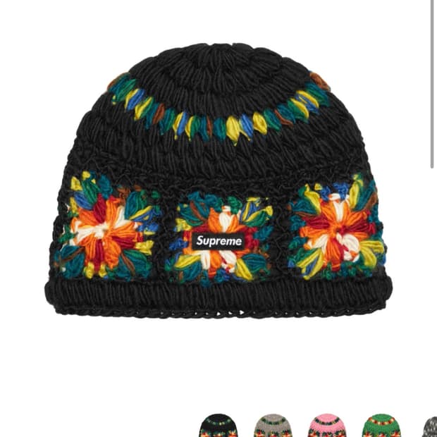 슈프림 코르셰 비니 블랙