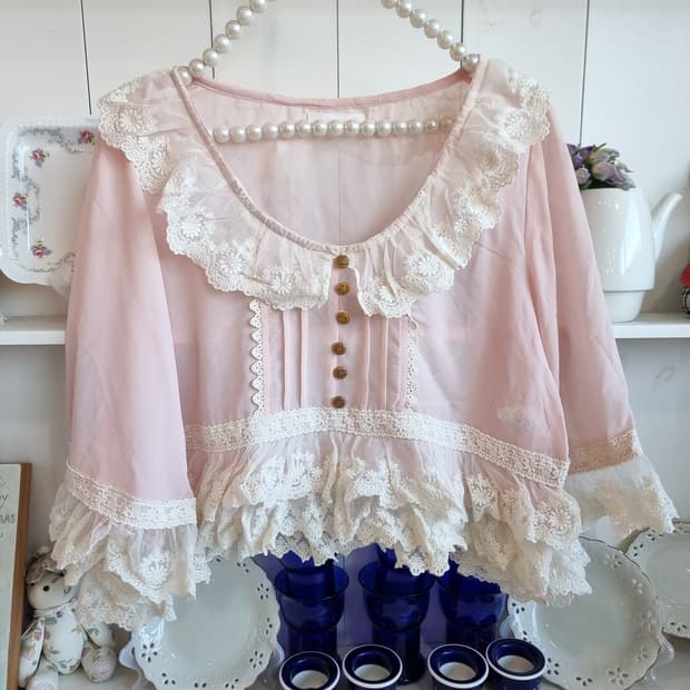 리즈리사케이프 블라우스