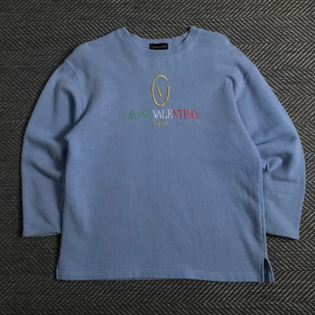 90s 지아니 발렌티노 빅로고 아카이브 맨투맨o 3832