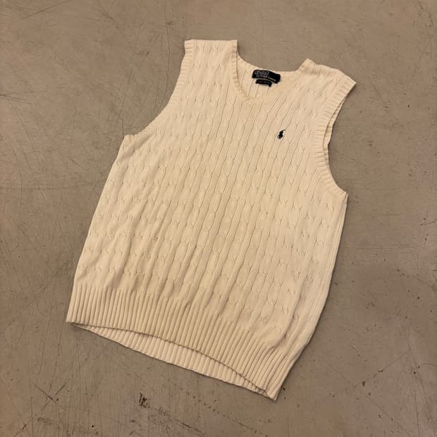 폴로 랄프로렌 케이블 포니 니트 베스트
