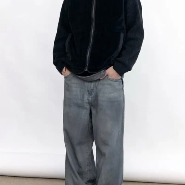 [3] 폴리테루 코티드 고시마 데님팬츠 블루