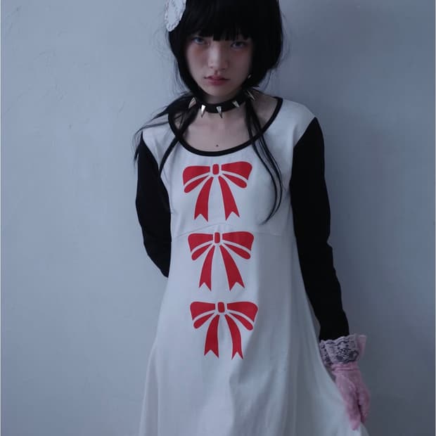 샵페어리 포인티드 드레이프 저지 드레스