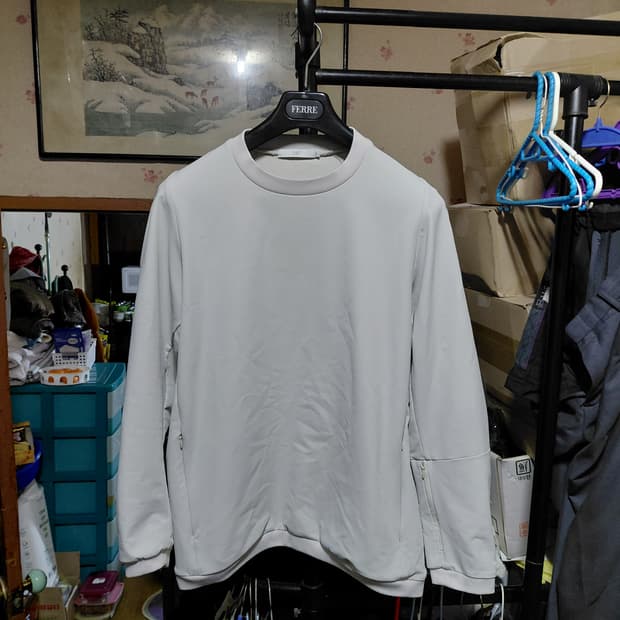 [247시리즈]오버핏 나일론 바람막이 맨투맨 S(95)사이즈