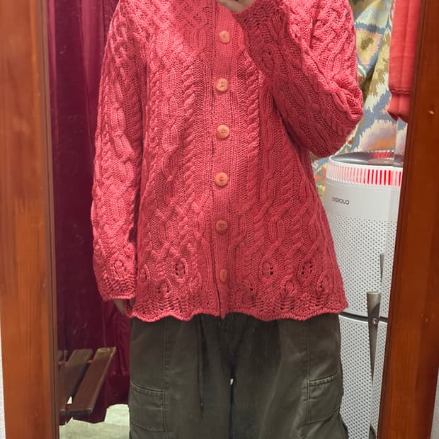 Arancraft 아란크래프트 울100% 아란니트 가디건