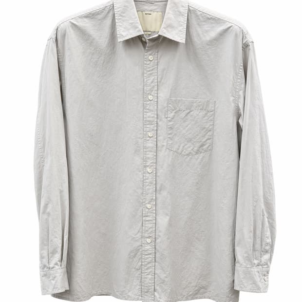 POTTERY 그레이 베이직 셔츠