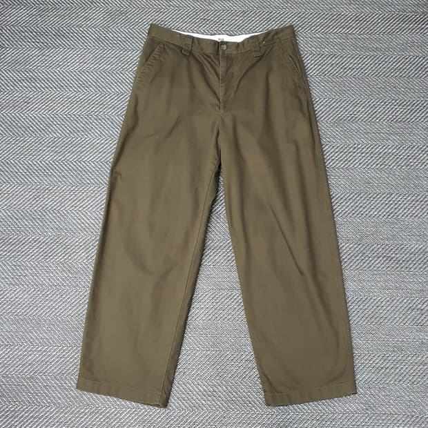 유니클로 와이드 면바지 남자36