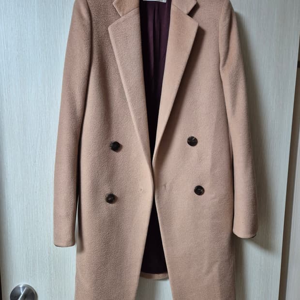 타임 TIME 한섬 캐시미어100 자켓 하프코트 타임캐시미어코트