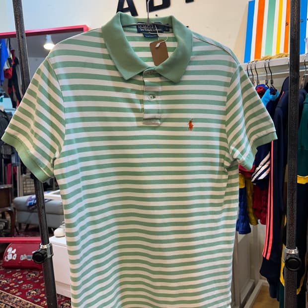 폴로 랄프로렌 스프라이트 패턴 반팔 카라티