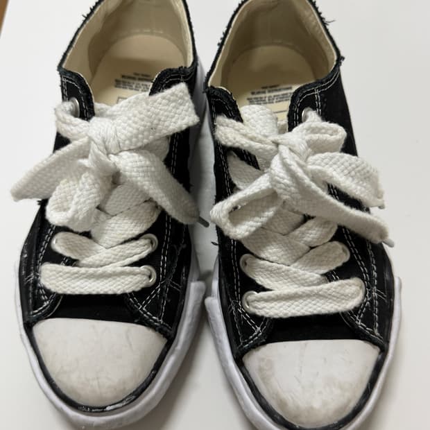 미하라 야스히로 피터슨 블랙 스니커즈 37