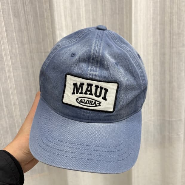 빅웨이브 컬렉티브 MAUI ALOHA 워싱 볼캡 모자