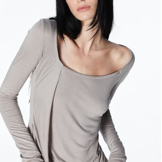2000아카이브 KAIA DRAPED TOP (MOCHA)